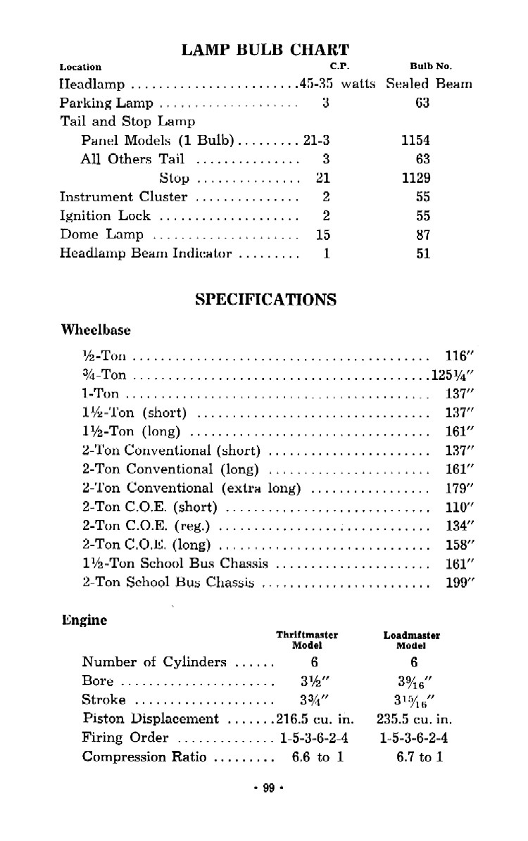 1952 Chevrolet Trucks Operators Manual Page 39